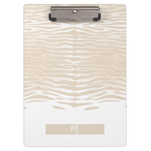 Carpeta De Pinza Monograma de Tigre Blanco