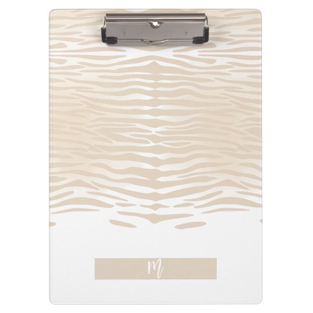 Carpeta De Pinza Monograma de Tigre Blanco (Anverso)