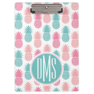 Carpeta De Pinza Monograma del modelo el de la piña del vintage