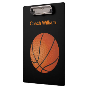 Carpeta De Pinza Monograma deportivo de equipo Baloncesto