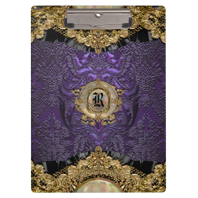 Carpeta De Pinza Monograma elegante de Chalchadoriz Regal (Anverso)