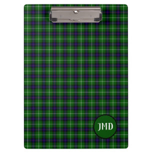 Carpeta De Pinza Monograma escocés MacDonald Tartan