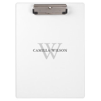 Carpeta De Pinza Monograma profesional simple personalizado