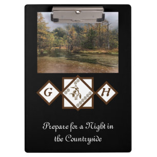 Carpeta De Pinza Monograma Rodeo Bull Rider y Longhorn