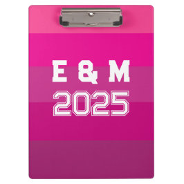 Carpeta De Pinza "Monogramo de personalizable y años