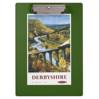 Carpeta De Pinza Monsal Dale, tren y viaducto British Rail