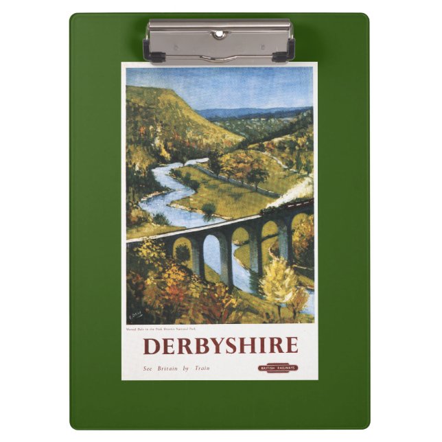Carpeta De Pinza Monsal Dale, tren y viaducto British Rail (Anverso)