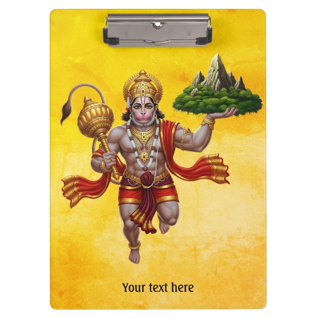 Carpeta De Pinza Montaña de elevación de vuelo Lord Hanuman (Anverso)