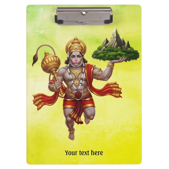 Carpeta De Pinza Montaña de elevación de vuelo Lord Hanuman (Anverso)