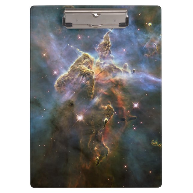 Carpeta De Pinza Montaña mística en el espacio hubble de la nebulos (Anverso)