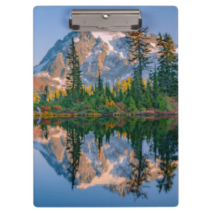 Carpeta De Pinza Monte Shuksan reflejado en el lago Reflection