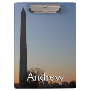 Carpeta De Pinza Monumento a Washington al atardecer