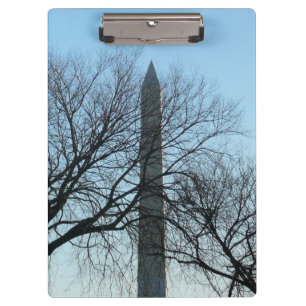 Carpeta De Pinza Monumento a Washington en el paisaje invernal I