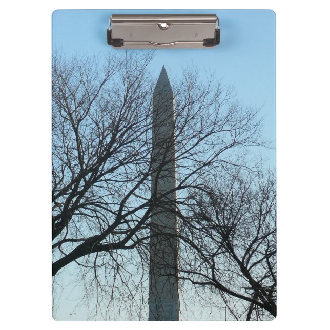 Carpeta De Pinza Monumento a Washington en el paisaje invernal I (Anverso)