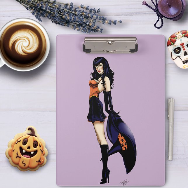 Carpeta De Pinza Morado Halloween Curte Witch (Subido por el creador)