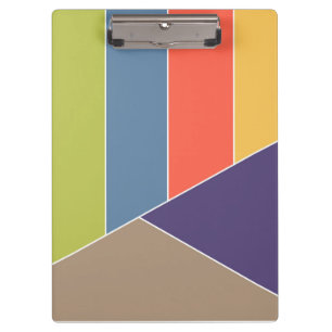 Carpeta De Pinza MOSAIC rayas triángulos coloreados I + tus ideas
