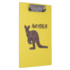 Carpeta De Pinza Mosaico aborigen canguro