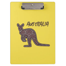 Carpeta De Pinza Mosaico aborigen canguro