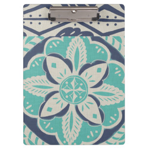 Carpeta De Pinza Mosaico azul IV