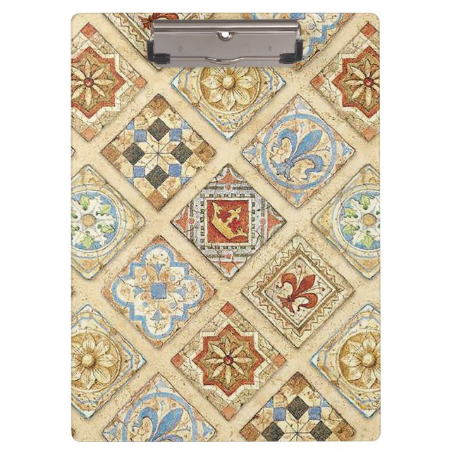 Carpeta De Pinza Mosaico Cerámico Medieval Crowne Fleur De Lis (Anverso)