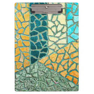 Carpeta De Pinza Mosaico de piedra de pintura acuarela + tus ideas