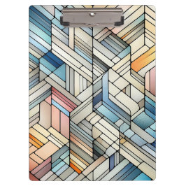Carpeta De Pinza Mosaico Geométrico