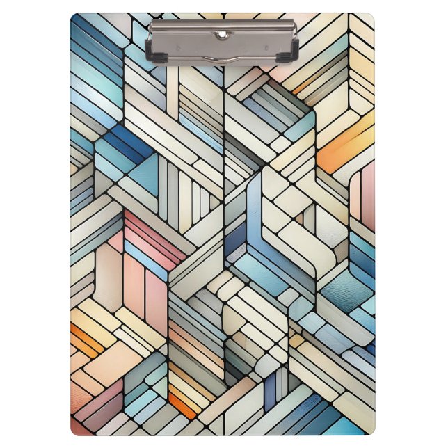 Carpeta De Pinza Mosaico Geométrico (Anverso)