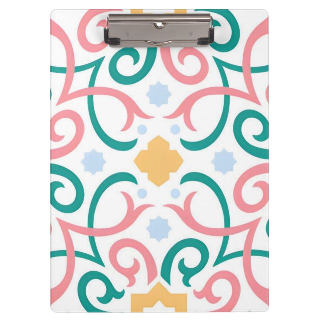 Carpeta De Pinza Mosaico/pastel/primavera (Anverso)