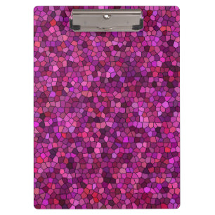 Carpeta De Pinza Mosaico Rosa Púrpura 