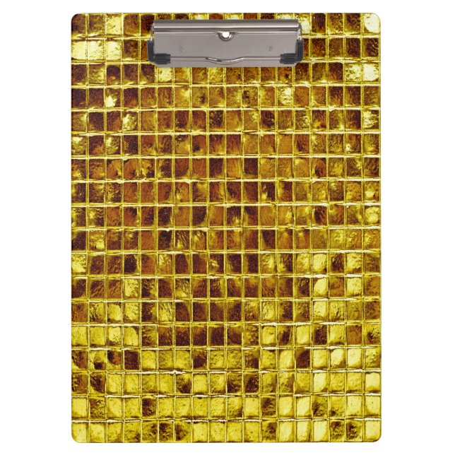 Carpeta De Pinza Mosaicos de oro Elegante lujo moderno (Anverso)
