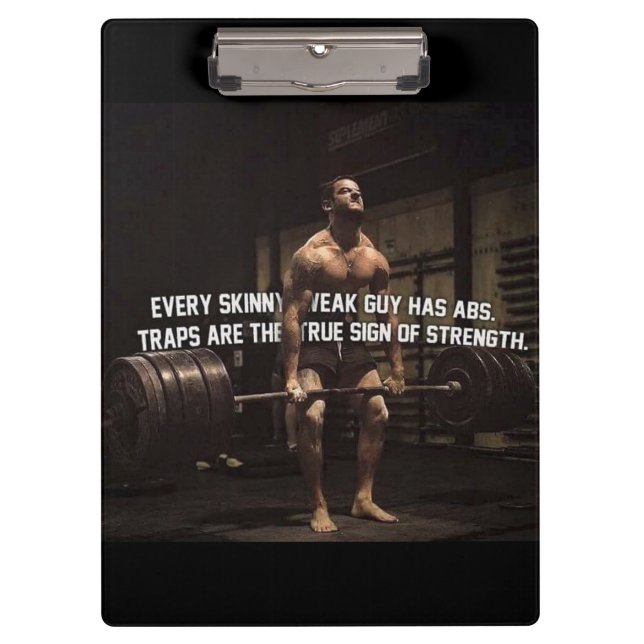Carpeta De Pinza Motivación de entrenamiento de fuerza - trampas -  (Anverso)