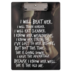 Carpeta De Pinza Motivación de entrenamiento de las mujeres, yo me