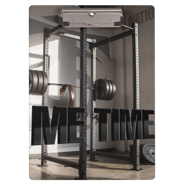 Carpeta De Pinza Motivación de entrenamiento de rack de squat - Tie (Anverso)