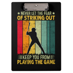 Carpeta De Pinza Motivación de jugador de béisbol