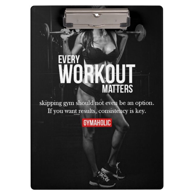 Carpeta De Pinza Motivación de la mujer - Cada entrenamiento import (Anverso)