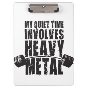 Carpeta De Pinza Motivación de "levantamiento de peso" - Pesado Met