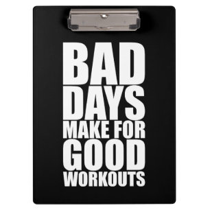 Carpeta De Pinza Motivación del entrenamiento: los días malos hacen