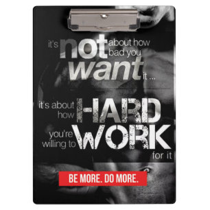 Carpeta De Pinza Motivación del entrenamiento: trabajo duro
