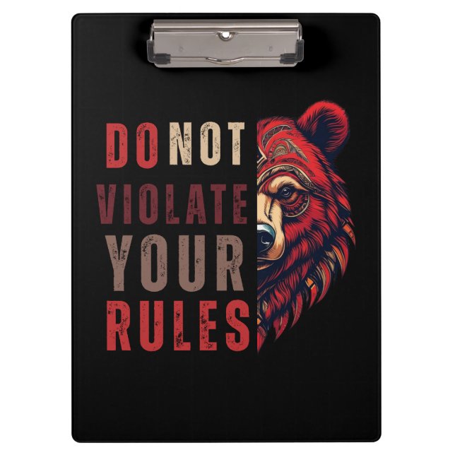 Carpeta De Pinza Motivación | Mentalidad de Forex | Osito (Anverso)