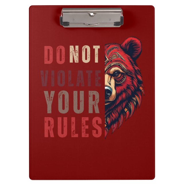 Carpeta De Pinza Motivación | Mentalidad de Forex | Osito (Anverso)