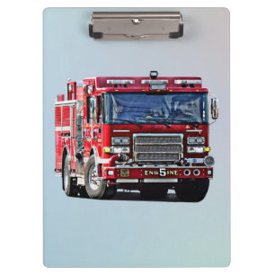 Carpeta De Pinza Motor de fuego girando la esquina