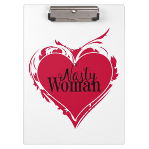 Carpeta De Pinza MUJER ASQUEROSA arte rojo CORAZÓN
