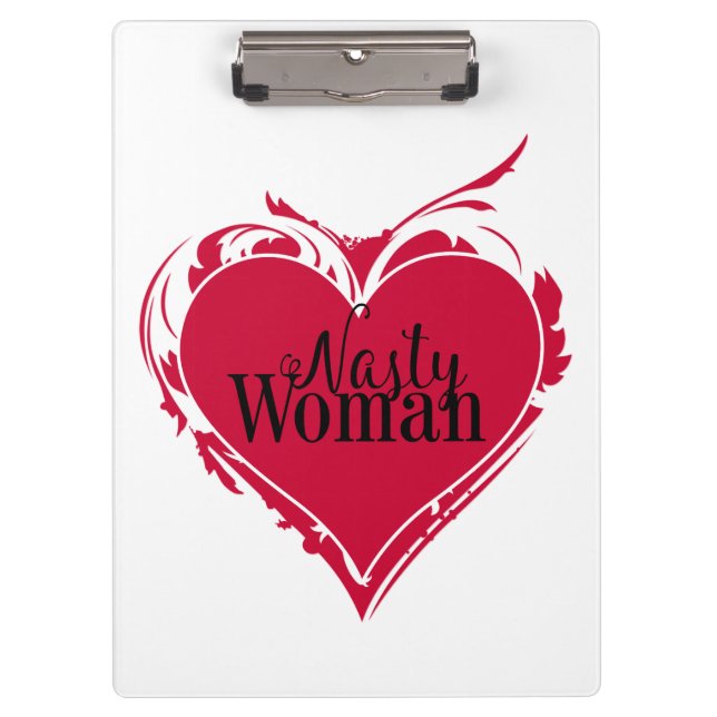Carpeta De Pinza MUJER ASQUEROSA arte rojo CORAZÓN (Anverso)