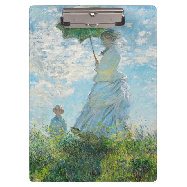 Carpeta De Pinza Mujer con Parasol Claude Monet (Anverso)