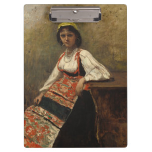 Carpeta De Pinza Mujer italiana (La Morieri) por Corot