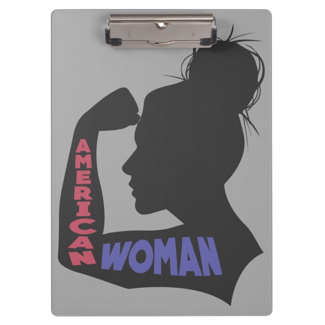 Carpeta De Pinza Mujer norteamericana gris oscuro (Anverso)