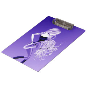 Carpeta De Pinza Mujer Saxofonista Música Bluebell