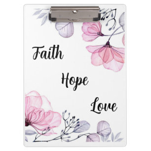 Carpeta De Pinza Mujeres cristianas florales rosadas moradas de bon