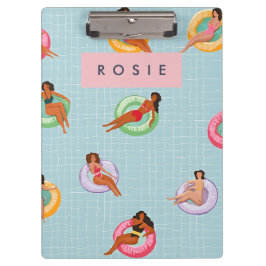 Carpeta De Pinza Mujeres de verano personalizadas relajándose en lo