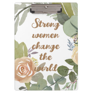 Carpeta De Pinza mujeres fuertes cambian el mundo 8° marcha por la